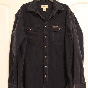 Gander Mountain Heavyweight Mens long sleeve button down Blue 2XLT Navy Blue